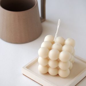Aromatic Bubble Cube Candle Elevate Your Home Decor and Item-Giving with a Unique Sensory Experience