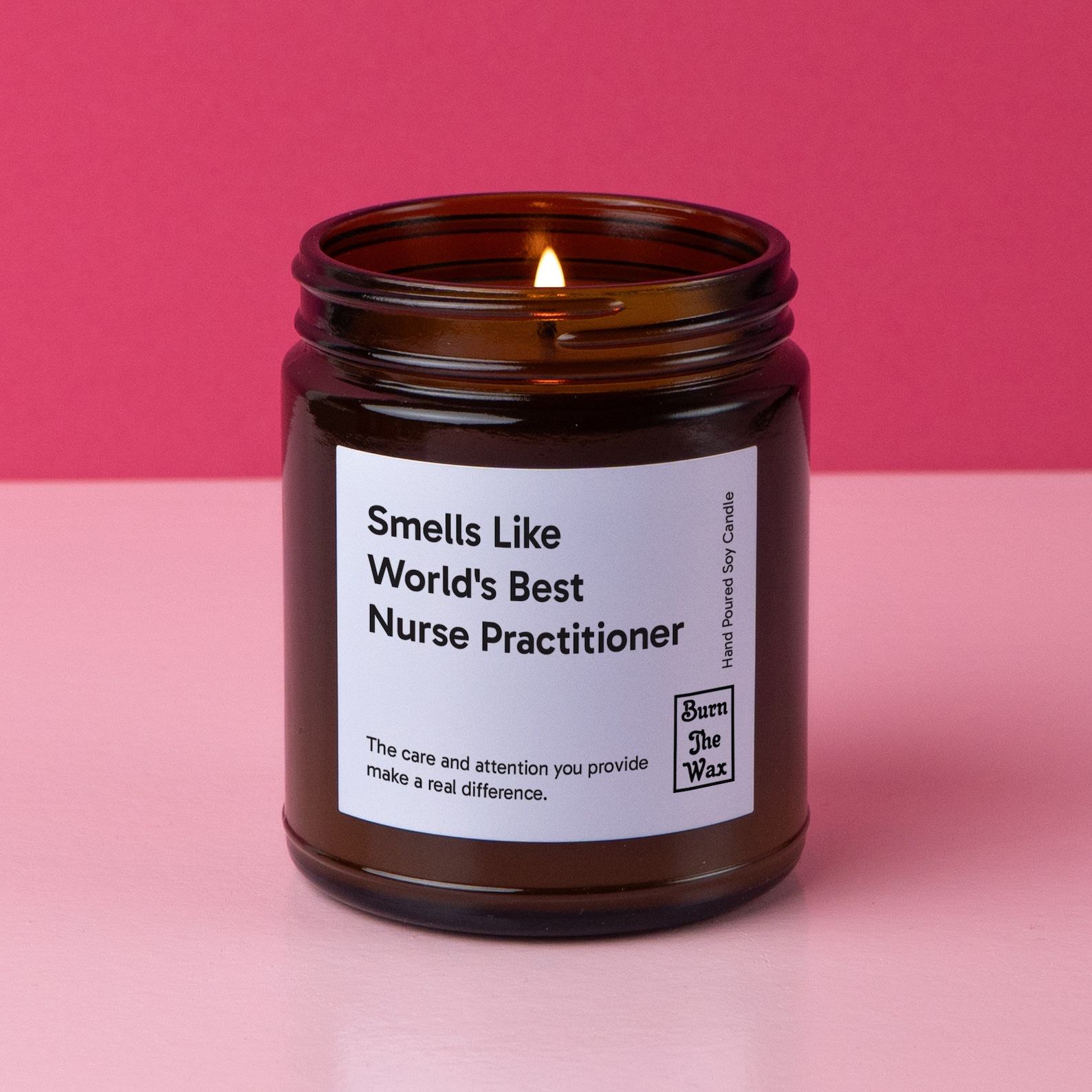 Aromatic Tribute “World’s Best Nurse Practitioner” Soy Candle – A Thoughtful Item for NPs
