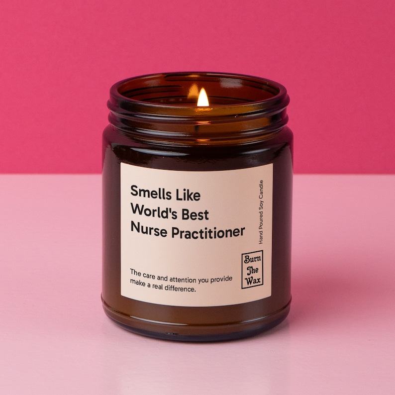 Aromatic Tribute “World’s Best Nurse Practitioner” Soy Candle – A Thoughtful Item for NPs