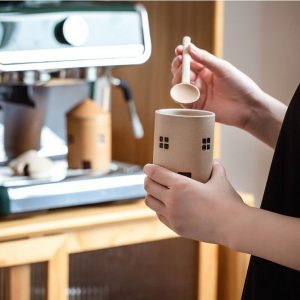 Artisan-Crafted Ceramic Condiment Jar with Spoon Elevate Your Culinary Experience