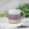 Artisan-Crafted Coffee and Tea Mug A Celestial Dance of White and Purple