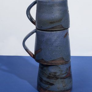 Artisan-Crafted Pottery Mug and Saucer A Scandinavian-Inspired Masterpiece for Your Farmhouse Kitchen