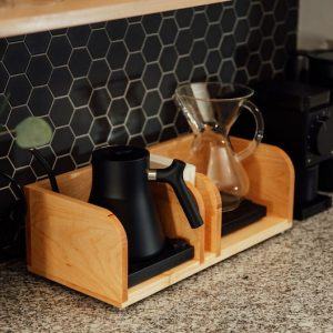 Artisan-Crafted Pour-Over Coffee Caddy Elevate Your Home Brewing Experience