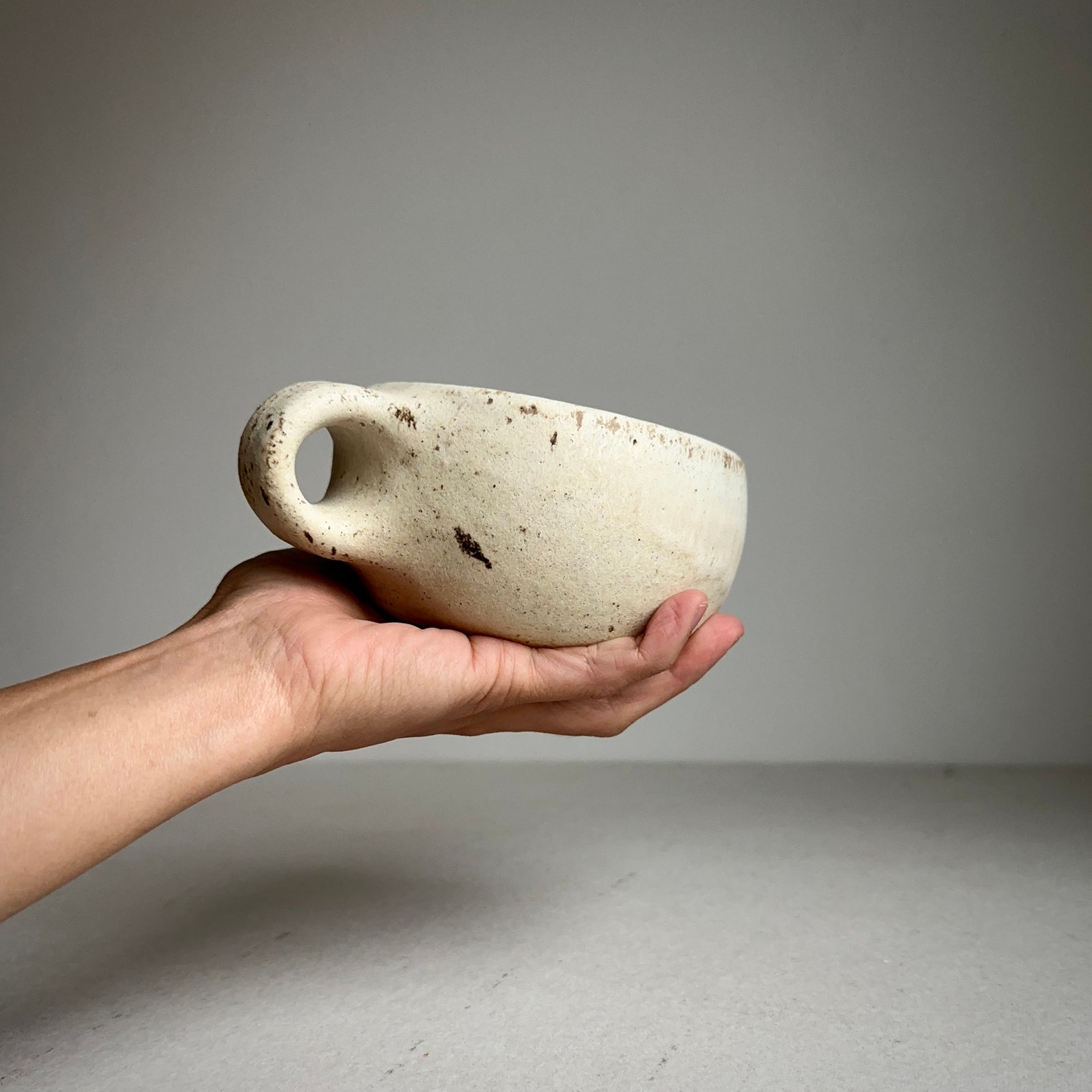 Artisan-Crafted Round Mug Your Cozy Companion for Serene Moments