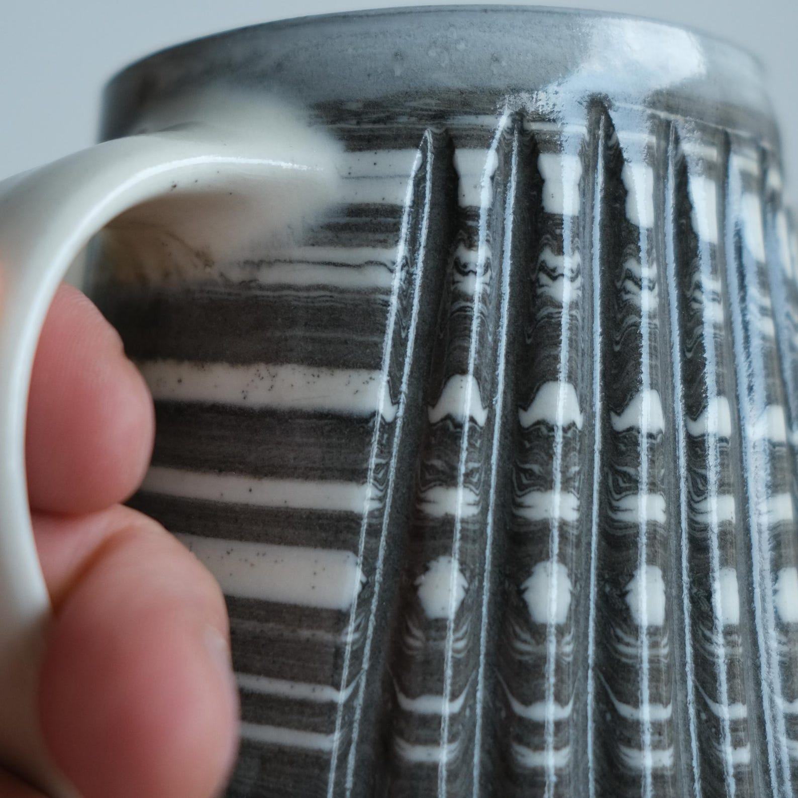 Artisan-Crafted Stoneware Coffee Mug Elevate Your Morning Ritual