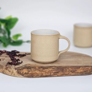 Artisan-Crafted Stoneware Coffee Mug Savor the Warmth of Handmade Charm