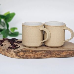 Artisan-Crafted Stoneware Coffee Mug Savor the Warmth of Handmade Charm