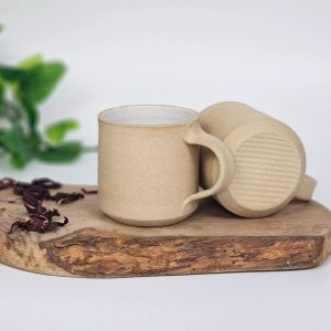 Artisan-Crafted Stoneware Coffee Mug Savor the Warmth of Handmade Charm