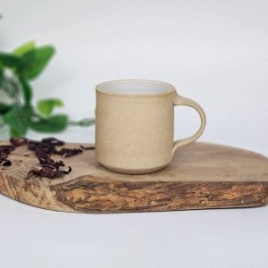 Artisan-Crafted Stoneware Coffee Mug Savor the Warmth of Handmade Charm