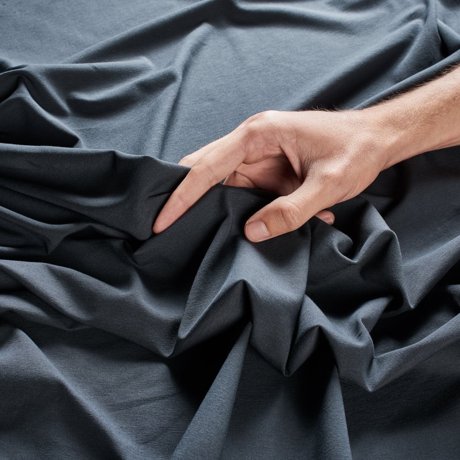 AryaSense TBTS14MBL Muted Blue Loose Top – Oversized, Short-Sleeved, Bat-Style Blouse for Summer and Yoga