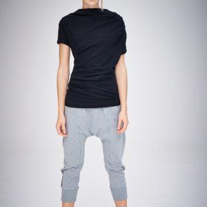 AryaSense TDRK14BLK Elevate Your Style with Our Casual Black Top, Perfect for Summer and Urban Chic