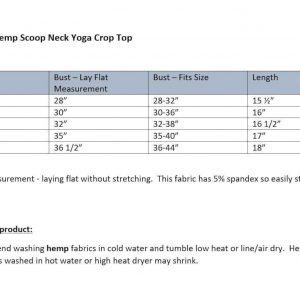 Asatre Hemp Yoga Crop Top Eco-Friendly, Sustainable Athletic Wear for Women