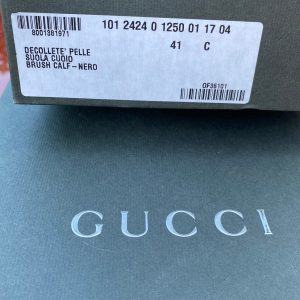 Authentic 90s Vintage Gucci Black Leather Pumps Timeless Elegance and Style