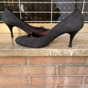 Authentic 90s Vintage Gucci Monogram Pumps Timeless Elegance from the Archives