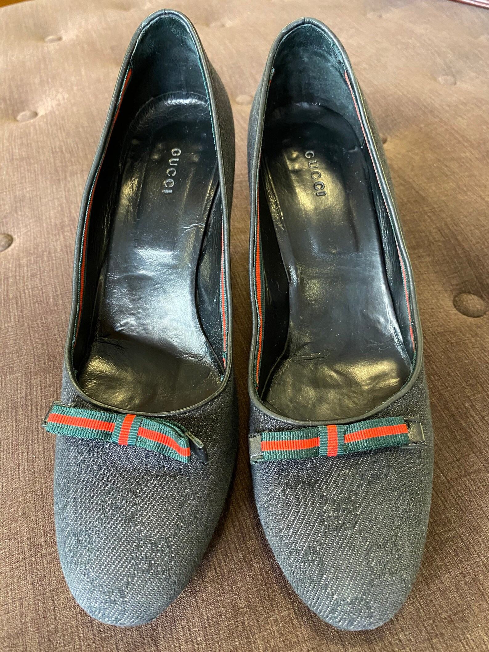 Authentic 90s Vintage Gucci Monogram Pumps Timeless Elegance from the Archives - Image 3