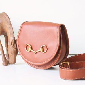 Authentic GUCCI Horsebit Leather Waist Handbag Pouch Bag A Rare Find