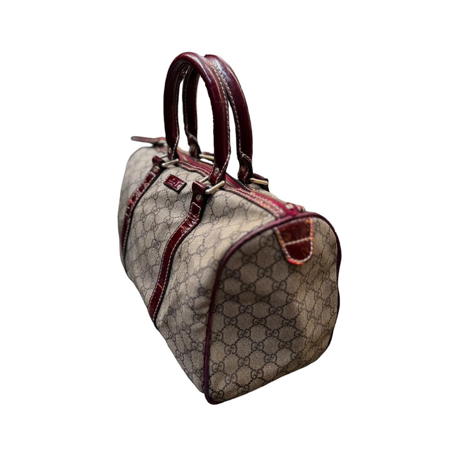 Authentic Vintage Gucci GG Boston Bag Timeless Elegance and Sophistication