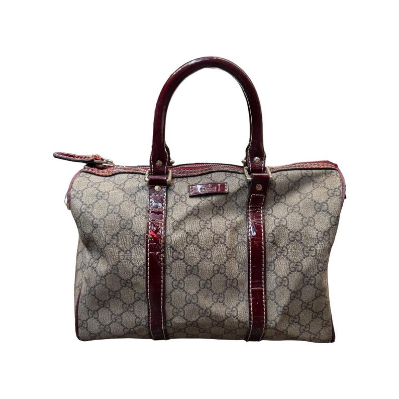 Authentic Vintage Gucci GG Boston Bag Timeless Elegance and Sophistication
