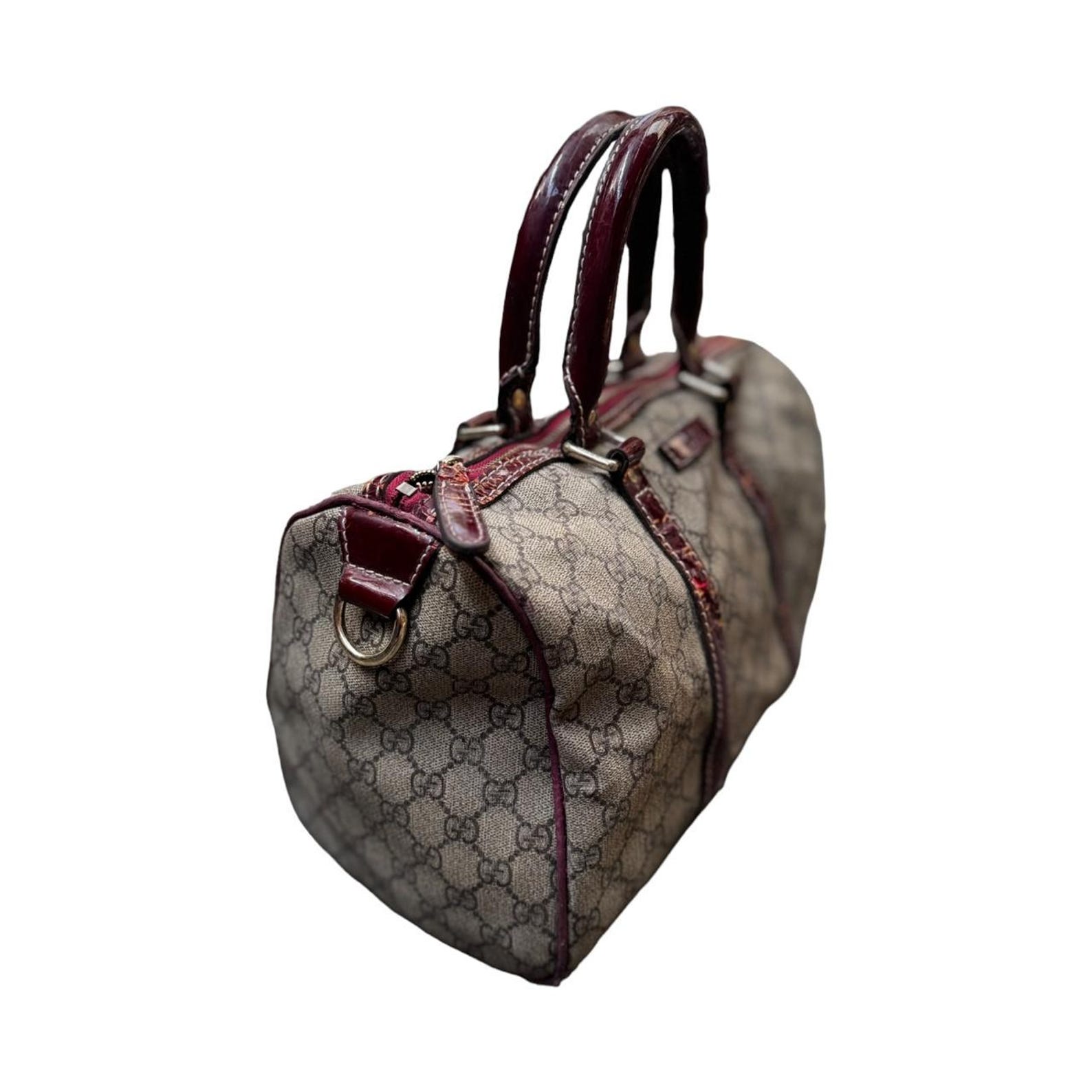 Authentic Vintage Gucci GG Boston Bag Timeless Elegance and Sophistication