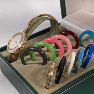 Authentic Vintage Gucci Multi-Bezel Timepiece with Certificate of Authenticity