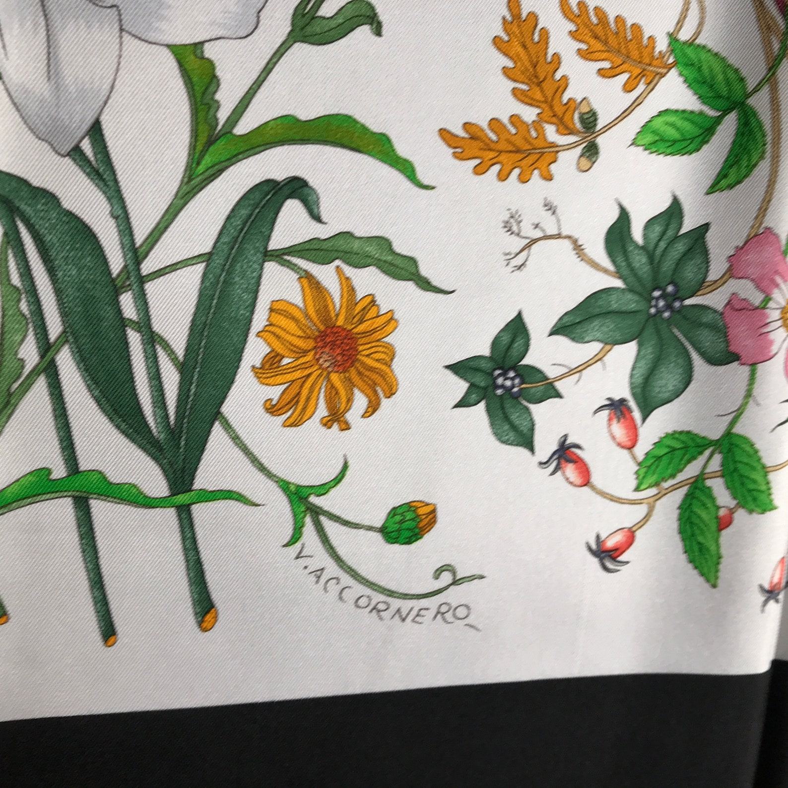 Authentic Vintage GUCCI Silk Scarf Timeless Elegance and Luxury