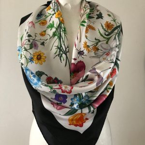 Authentic Vintage GUCCI Silk Scarf Timeless Elegance and Luxury