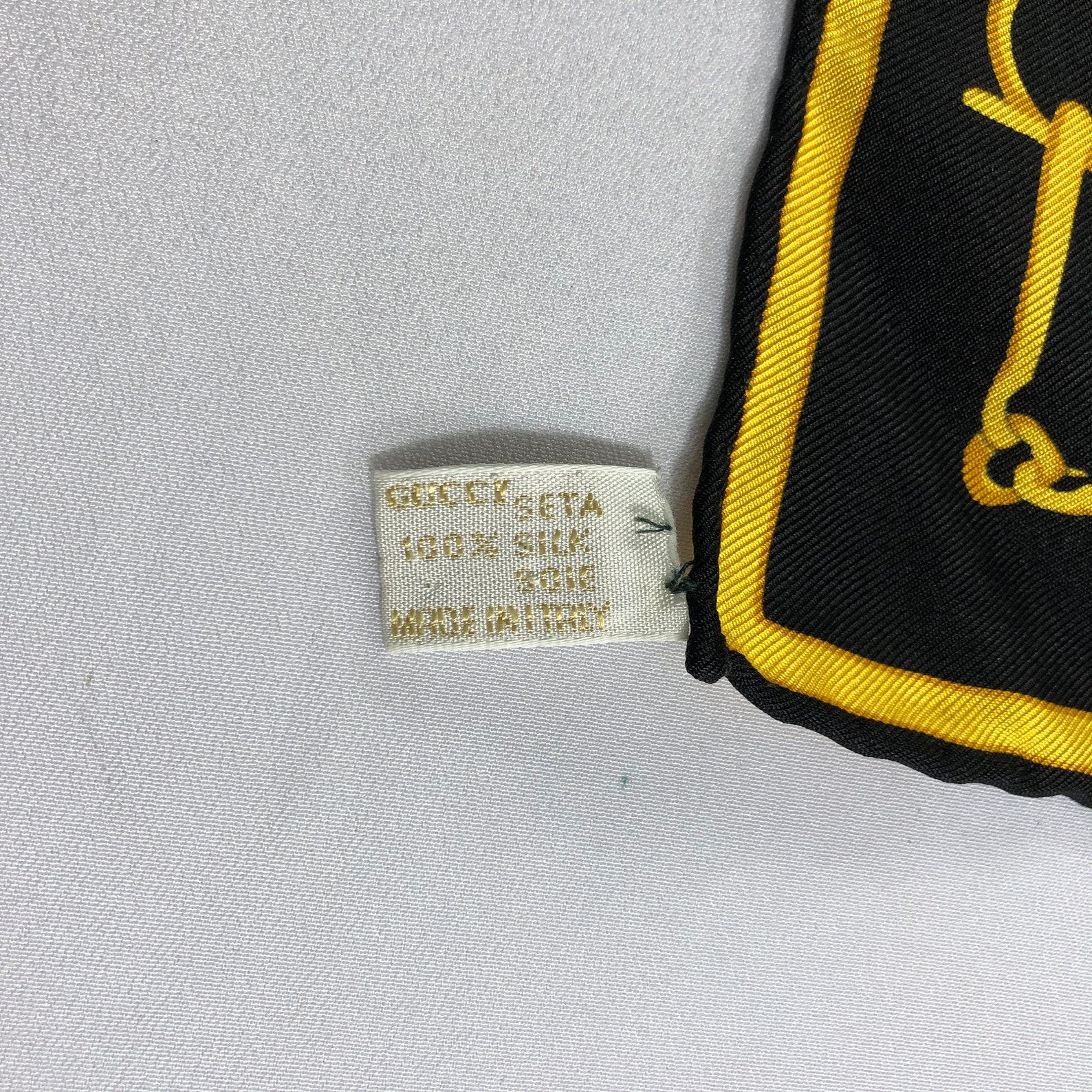 Authentic Vintage Gucci Silk Scarves Timeless Elegance and Luxury