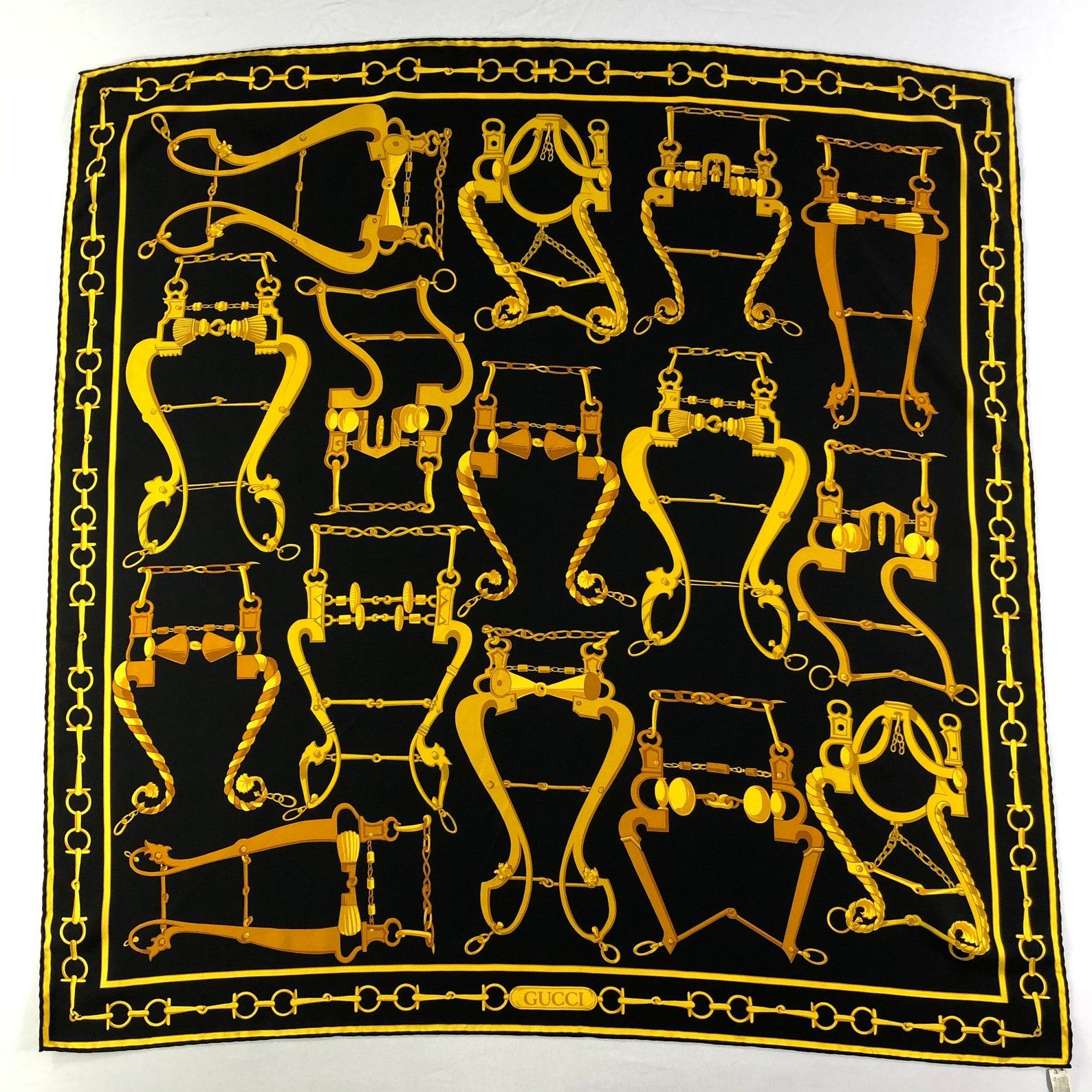 Authentic Vintage Gucci Silk Scarves Timeless Elegance and Luxury