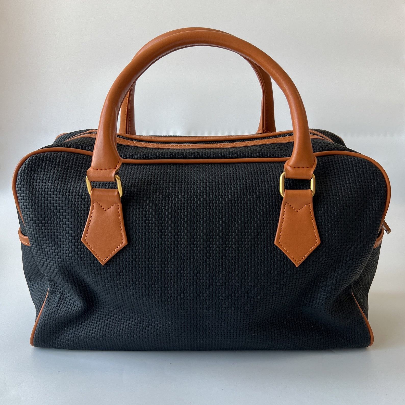 Authentic Yves Saint Laurent Vintage Triangle Logo Boston Bag A Timeless Classic