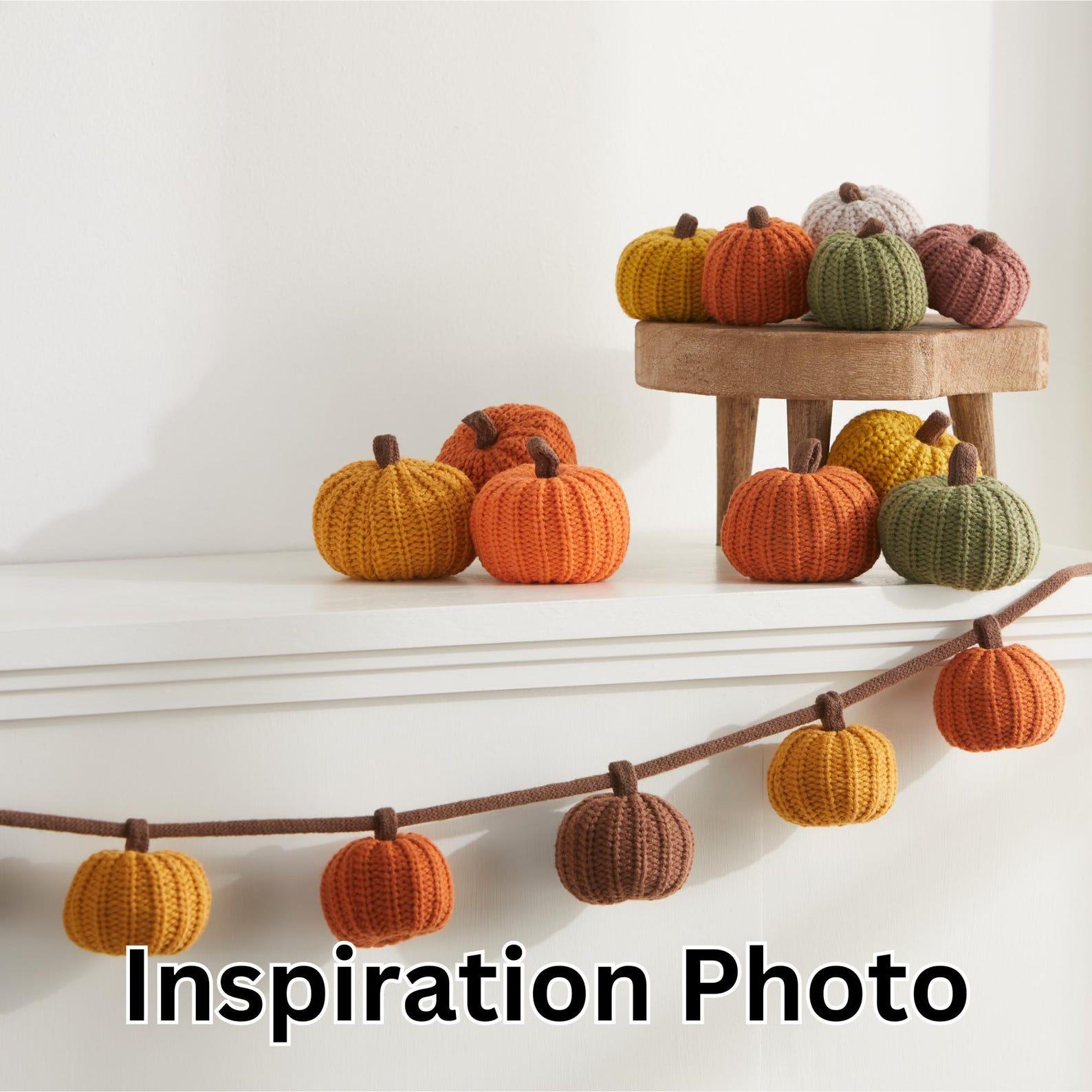 Autumnal Knit Pumpkin Trio Cozy Warmth for Fall Decor