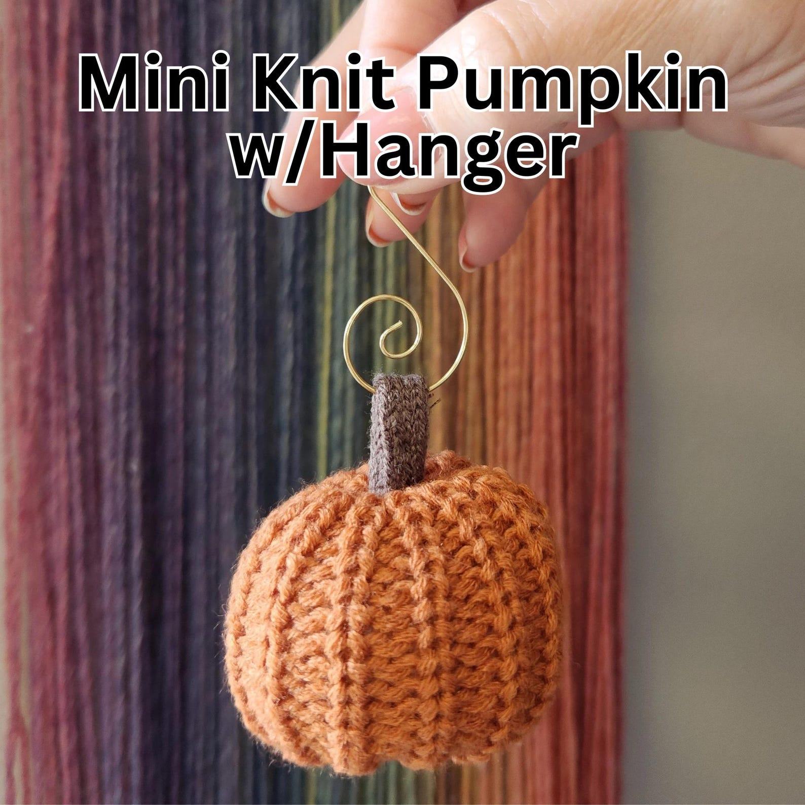 Autumnal Knit Pumpkin Trio Cozy Warmth for Fall Decor