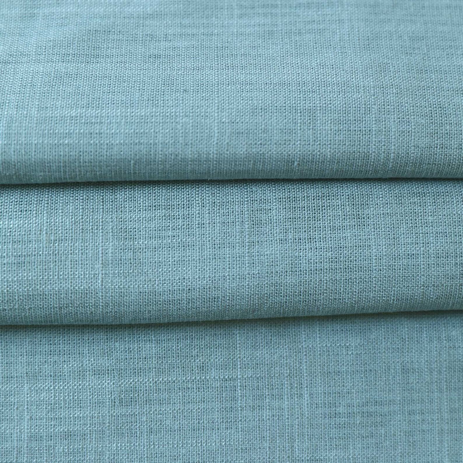 Azure Elegance Minimalist Linen Tablecloth for a Serene Dining Experience