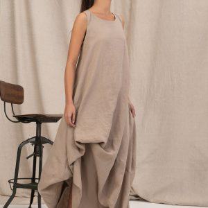 Azure Linen Maxi Sustainable Summer Style