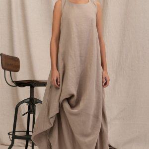 Azure Linen Maxi Sustainable Summer Style