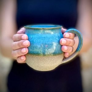 Azure Serenity Handcrafted Ceramic Masterpiece for Tranquil Living