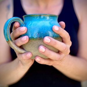 Azure Serenity Handcrafted Ceramic Masterpiece for Tranquil Living