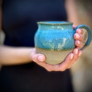 Azure Serenity Handcrafted Ceramic Masterpiece for Tranquil Living