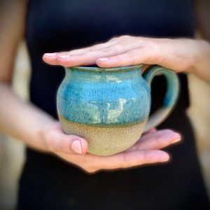 Azure Serenity Handcrafted Ceramic Masterpiece for Tranquil Living