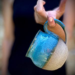 Azure Serenity Handcrafted Ceramic Masterpiece for Tranquil Living