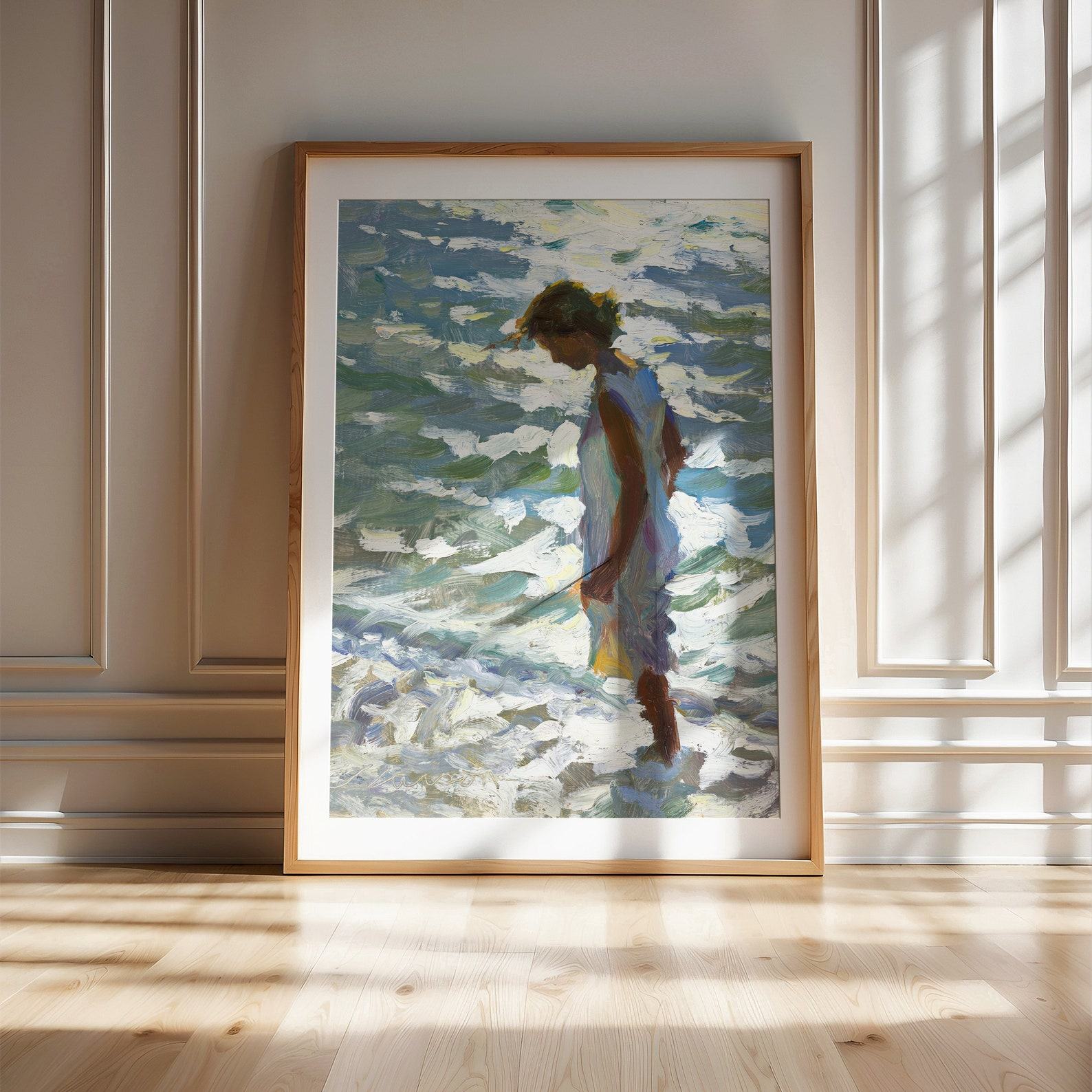 Backlit A Captivating Original Oil Painting Print by Jeffrey T. Larson – Experience the Allure of Light and Shadow