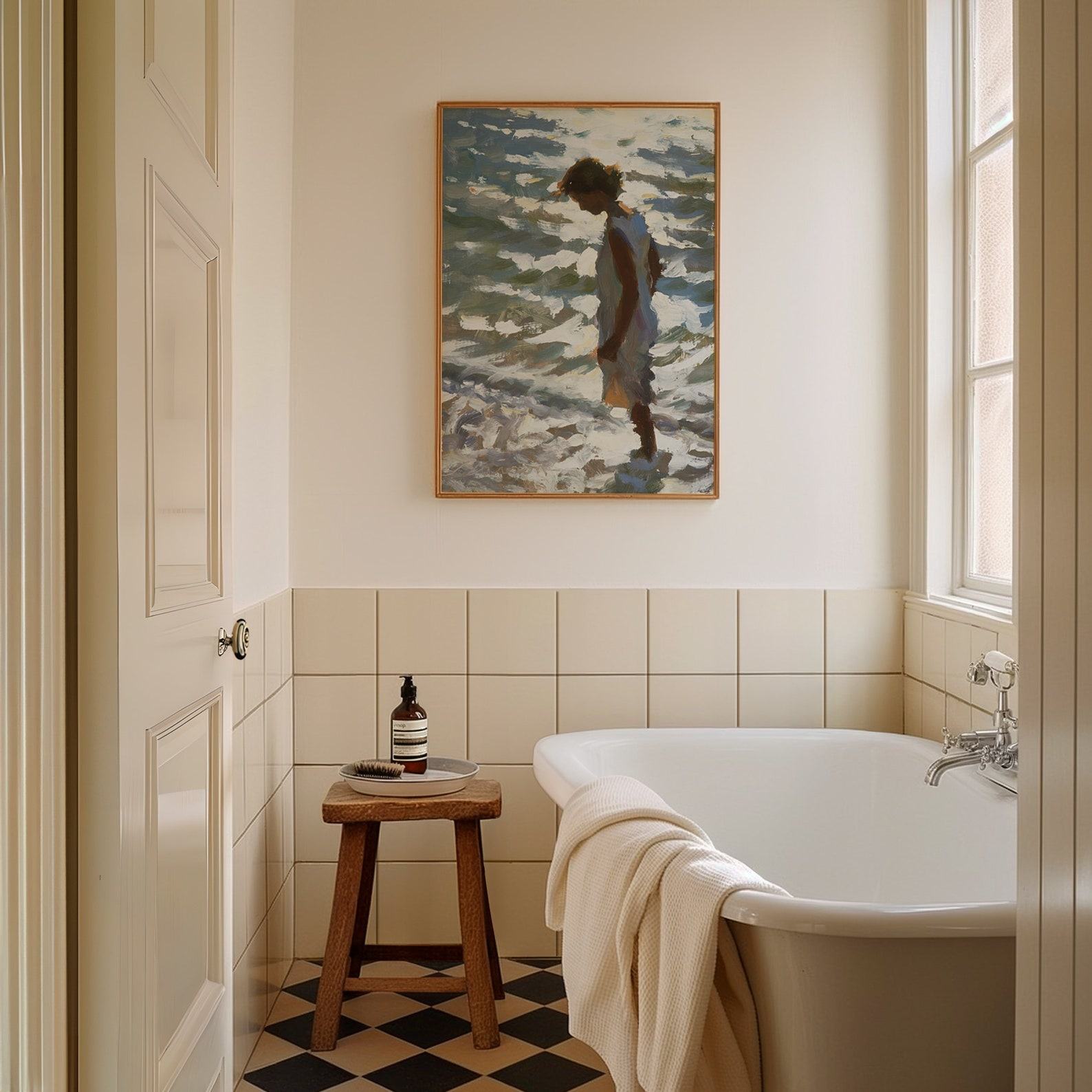 Backlit A Captivating Original Oil Painting Print by Jeffrey T. Larson – Experience the Allure of Light and Shadow