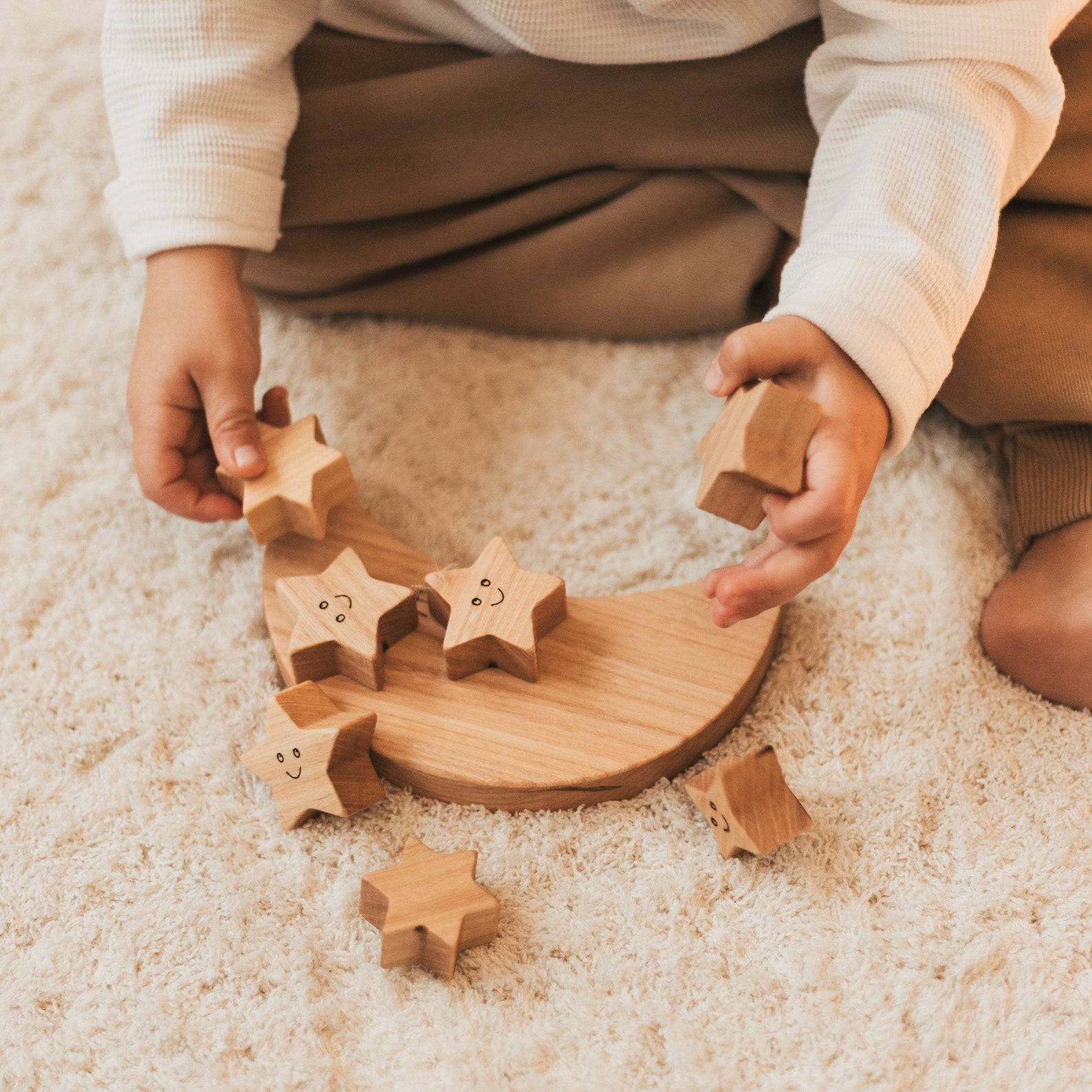 Balance Moon Toy with Stars – US & Canada Only – Ready to Ship!