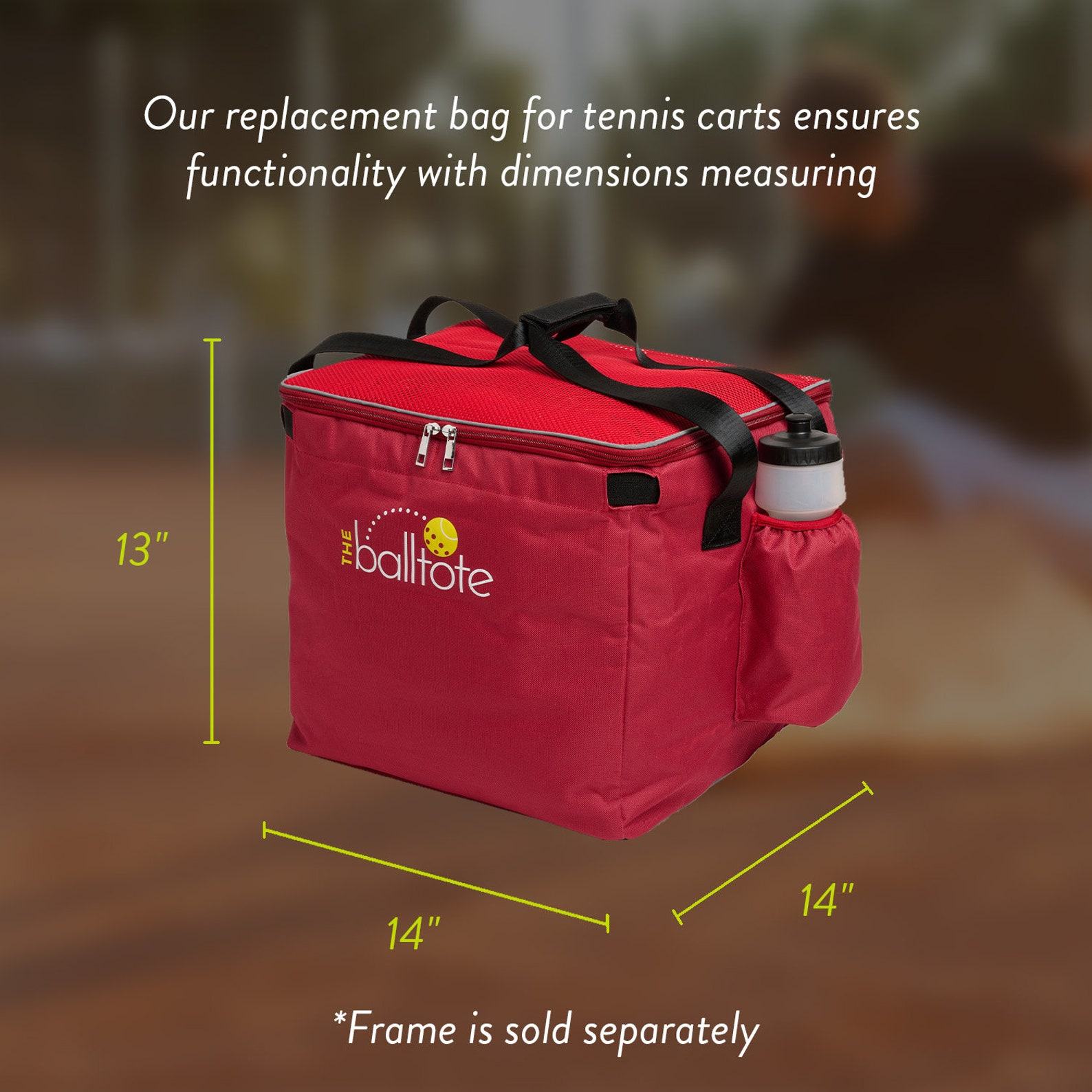 Ball Tote The Ultimate Replacement Bag for Tennis and Pickleball Pro Teaching Carts and Ball Hoppers