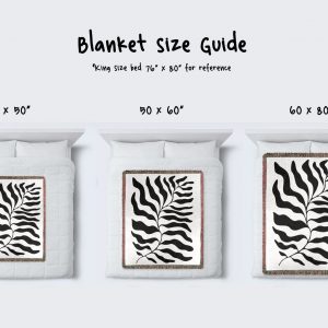 Bamboo Forest Tapestry Throw Blanket Woven in the USA, Minimalist Home Decor