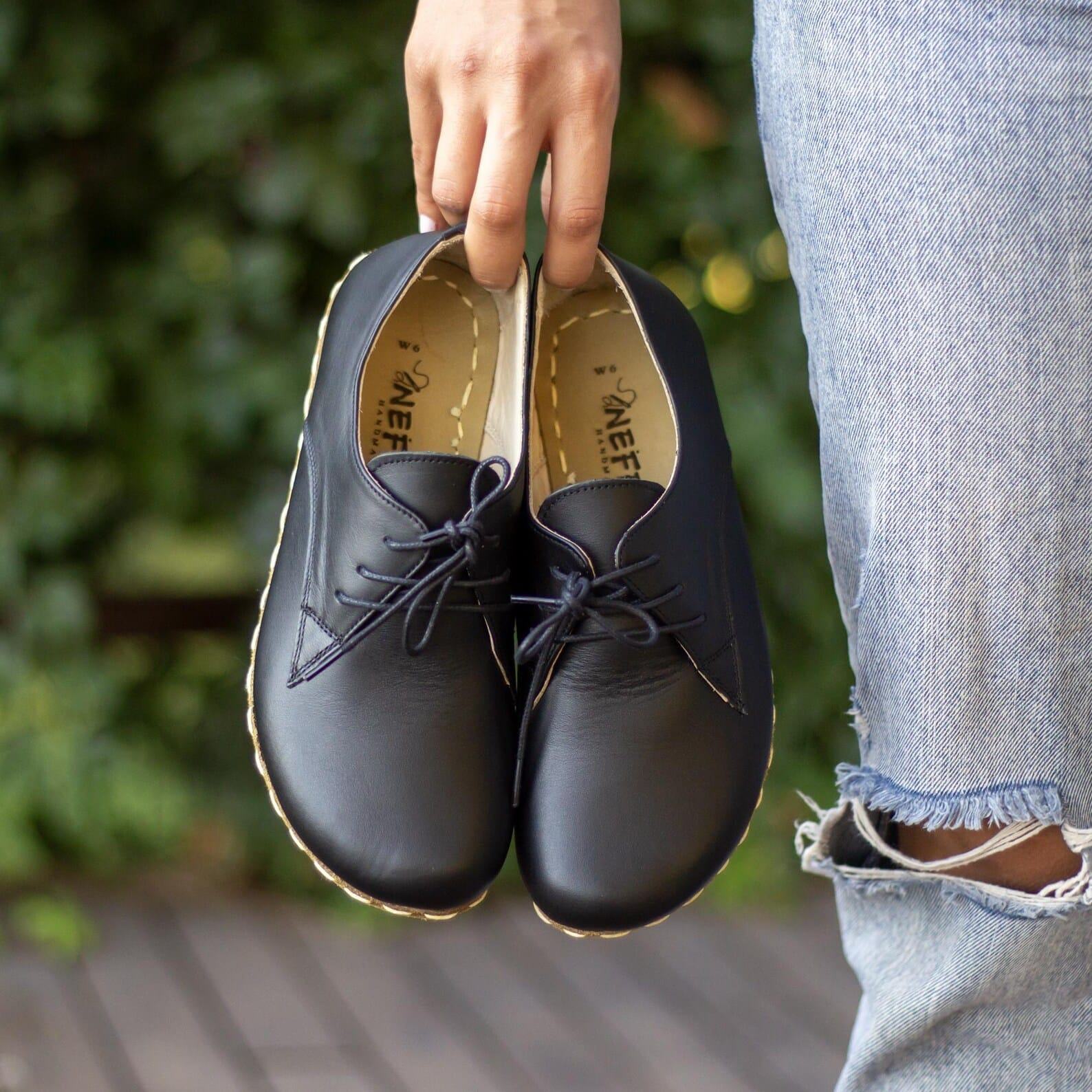 Barefoot Grounding Shoes for Women  Leather Earthing Shoes with Copper Insole