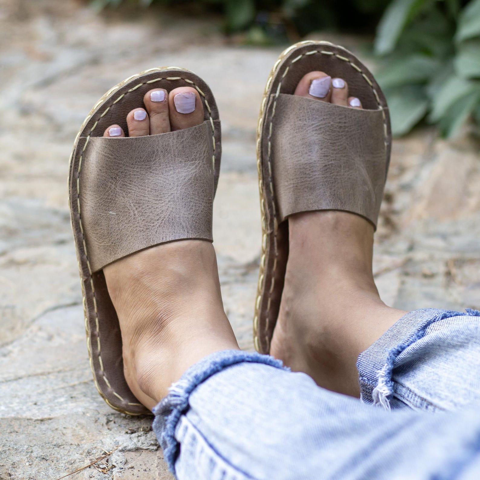 Barefoot Leather Sandals Women – Handmade Crazy Vision – Minimalist & Ethical
