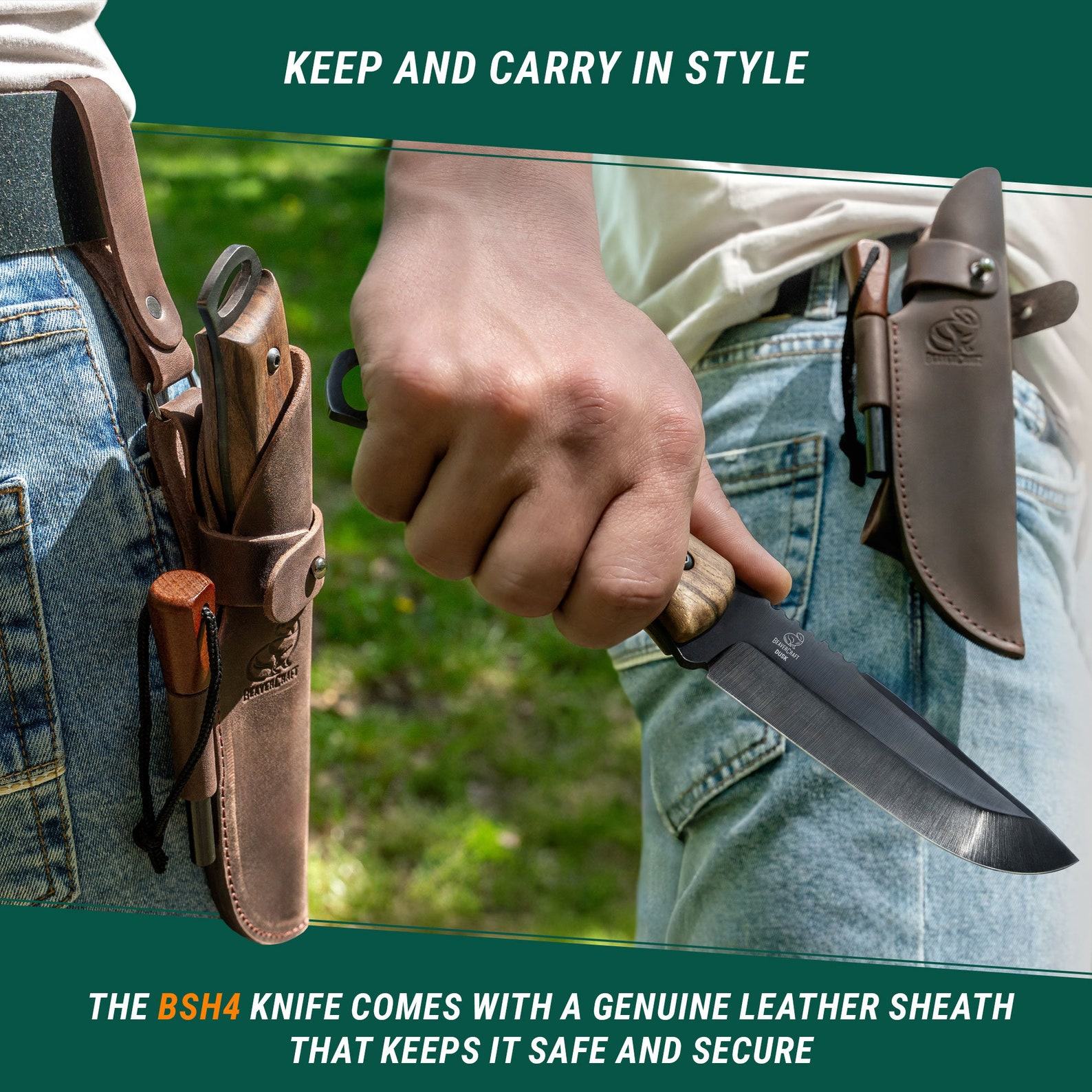 BeaverCraft BSH4_F Dusk The Ultimate Bushcraft Knife for Wilderness Adventures