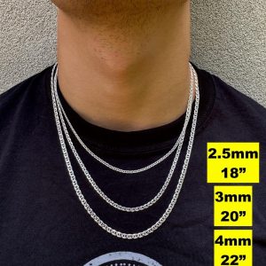 BESTSELLER Italian Silver Chain Mariner Link Necklace or Bracelet – 925 Sterling Silver – 6″-30″ – 2.5mm-16mm (Gucci Link)