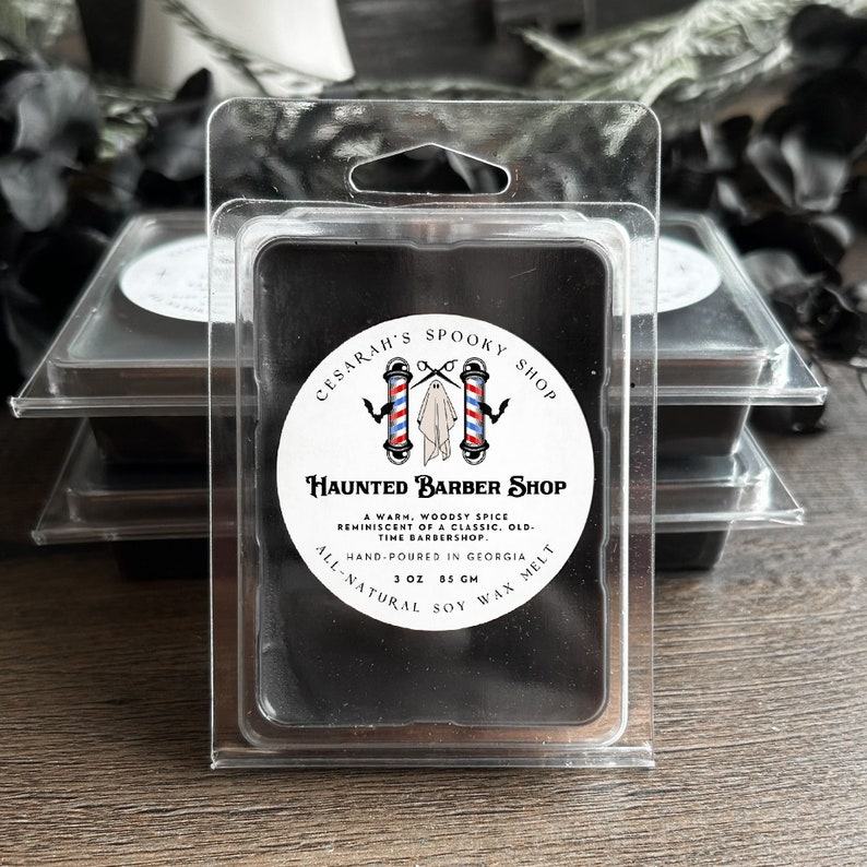 Bewitching Barber Shop Spooky Halloween Wax Melts for a Hauntingly Sweet Scent