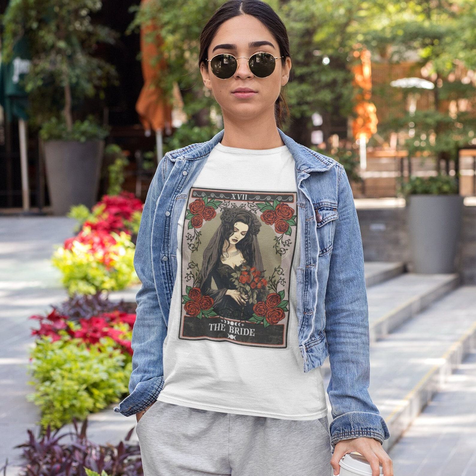 Bewitching Bride Tarot Card Shirt for Enchanting Bridal Celebrations